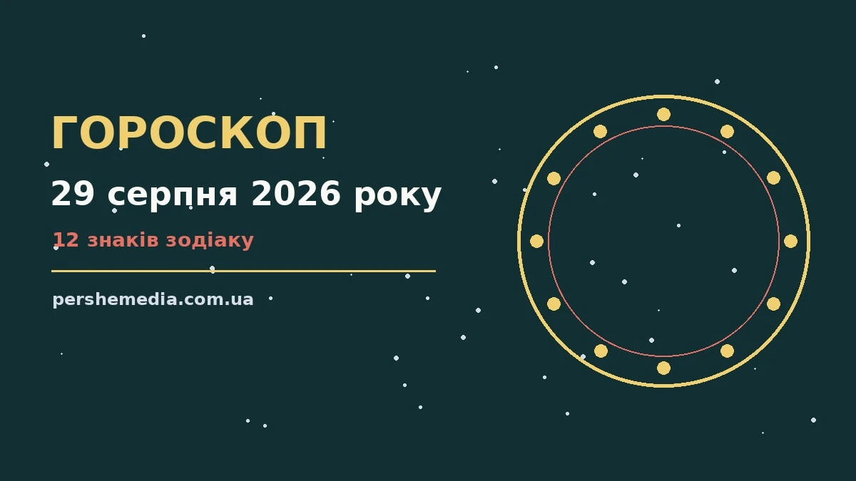 Зоряне небо у суботу, 29 серпня 2026 року, як символ щоденного гороскопу